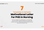 Motivation Letter For PHD In Nursing