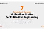 Motivational Letter For PHD In Civil Engineering