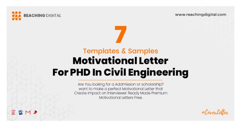 Motivational Letter For PHD In Civil Engineering